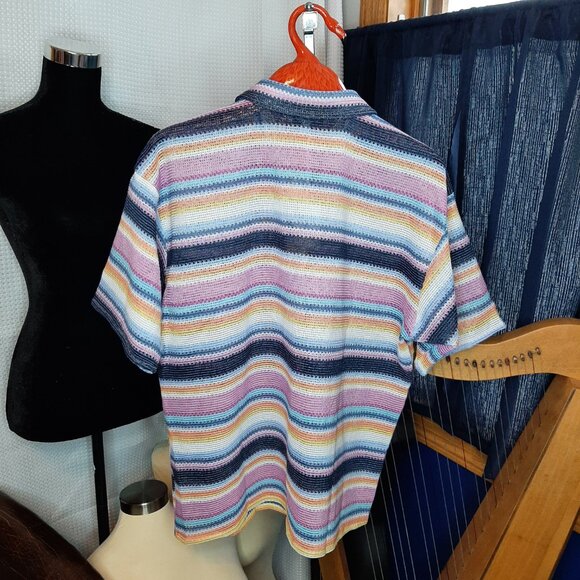 NWT!! DAVI & DANI Summer Vibe Striped Shirt - Picture 5 of 11